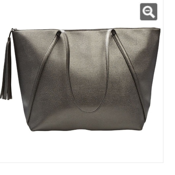 Arcadia Handbags - Arcadia Gunmetal Grey Tote